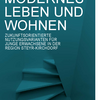 Bläuliche Treppe mit Text "Modernes Leben und Wohnen - Zukunftsorientierte Nutzungsvarianten für junge Erwachsene in der Region Steyr-Kirchdorf"