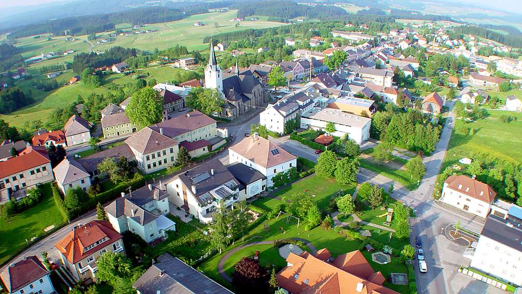 Luftbild der Gemeinde Oberneukirchen