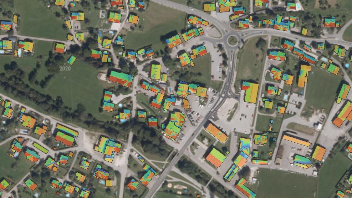 Luftbild der Gemeinde Lengau