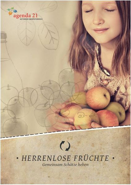 Dekorative Darstellung eines Mädchens mit Äpfeln in den Händen
